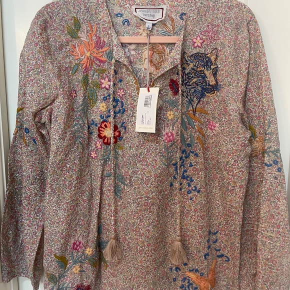 Johnny Was Indalo Pintuck blouse - Picture 3 of 3